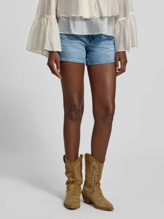 Zdjęcie produktu szorty jeansowe o kroju regular fit z mieszanki bawełny model 'TESS' Vero Moda Niebieski