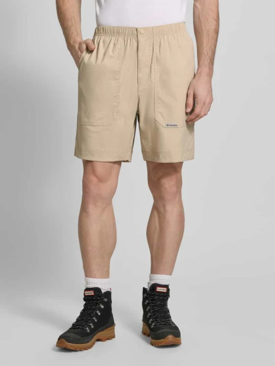 Zdjęcie produktu Szorty o kroju regular fit z naszywką z logo model 'Landroamer' Columbia Beżowy