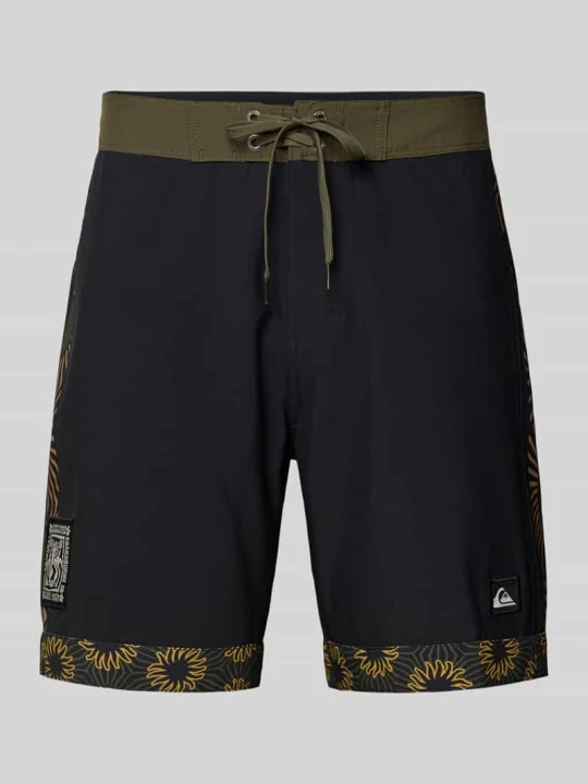 Zdjęcie produktu Krój regular fit kąpielówki z naszywką z logo model 'Nomad' Quiksilver czarny