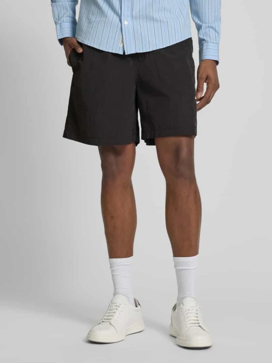 Zdjęcie produktu Szorty o kroju regular fit z paskiem model ‘Choi’ Woodbird Czarny