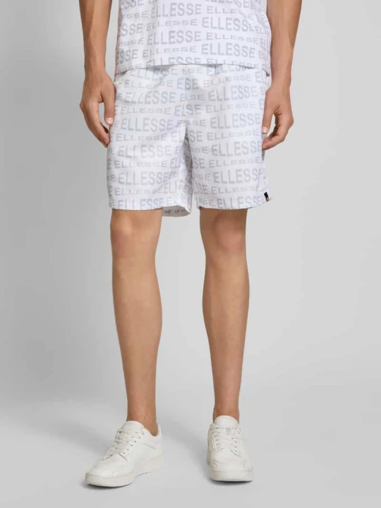 Zdjęcie produktu Szorty o kroju regular fit z tunelem model ‘DISTORTA’ Ellesse Biały