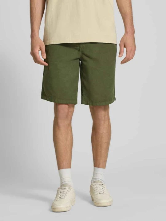 Zdjęcie produktu Szorty o kroju regular fit z tunelem model 'Joey' Redefined Rebel Oliwkowy
