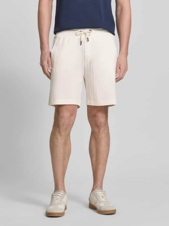 Zdjęcie produktu Szorty o kroju regular fit z tunelem model 'JUANITO' JOOP! Złamany biały