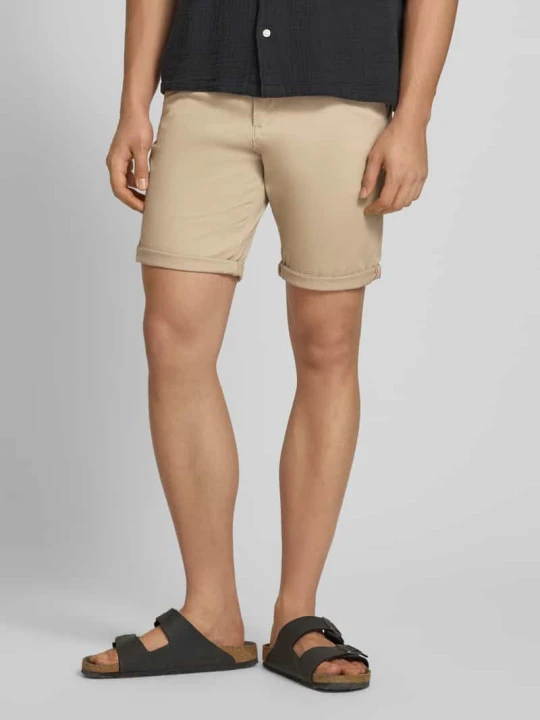 Zdjęcie produktu Szorty o kroju regular fit z wpuszczanymi kieszeniami model 'BOWIE' Jack&Jones Beżowy