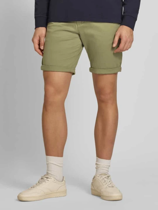Zdjęcie produktu Szorty o kroju regular fit z wpuszczanymi kieszeniami model 'BOWIE' Jack&Jones Oliwkowy