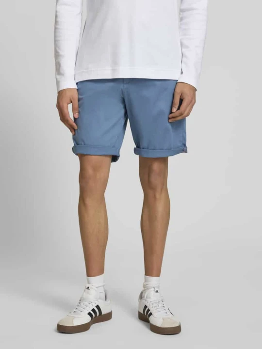 Zdjęcie produktu Szorty o kroju regular fit z wpuszczanymi kieszeniami model 'BOWIE' Jack&Jones Jeansowy niebieski