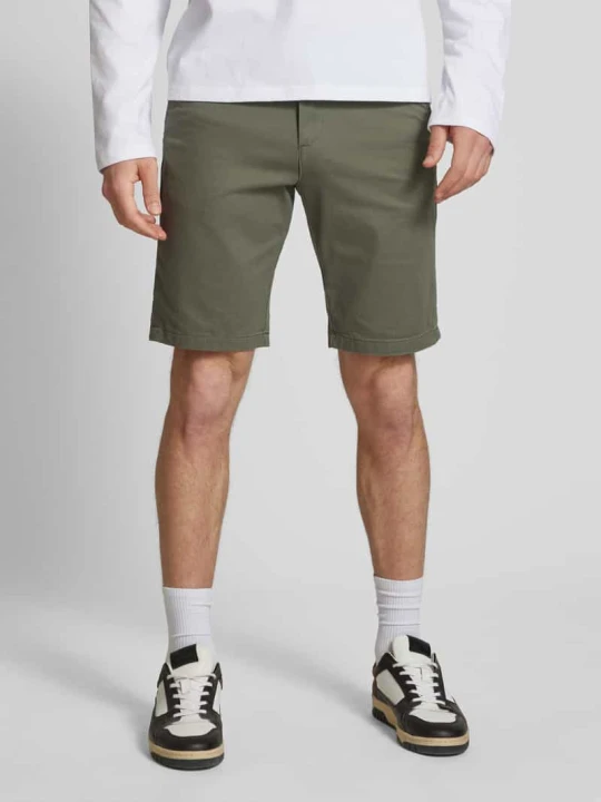 Zdjęcie produktu Szorty o kroju regular fit z wpuszczanymi kieszeniami model ‘BOWIE’ Jack&Jones Oliwkowy