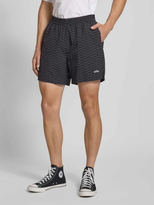 Zdjęcie produktu Szorty o kroju regular fit z wyhaftowanym logo BLKVIS Czarny