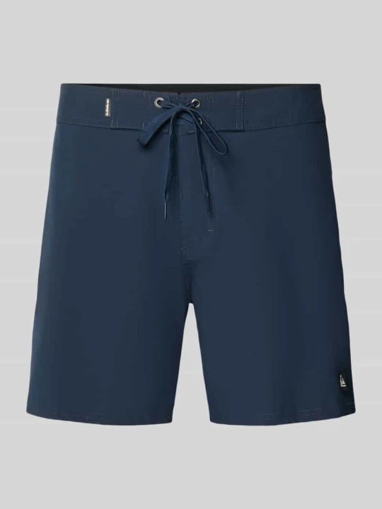 Zdjęcie produktu Bokserki kąpielowe w kroju regular fit z haftowanym logo model 'Kaimana' Quiksilver Granatowy