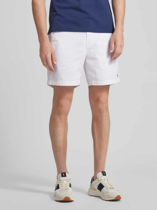 Zdjęcie produktu Szorty o kroju regular fit z wyhaftowanym logo model ‘PREPSTER’ Polo Ralph Lauren Biały