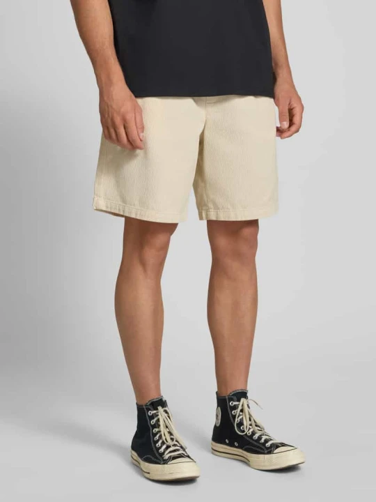 Zdjęcie produktu Szorty o kroju regular fit ze sztruksu z elastycznym pasem model ‘BILL’ Jack&Jones Złamany biały