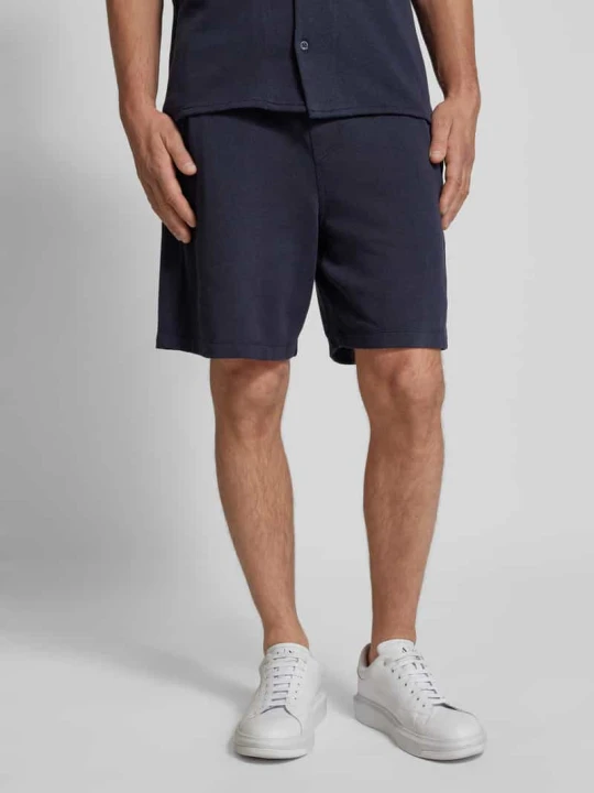 Zdjęcie produktu Szorty o kroju regular fit ze wzorem w paski model ‘Fede Win’ GABBA Granatowy