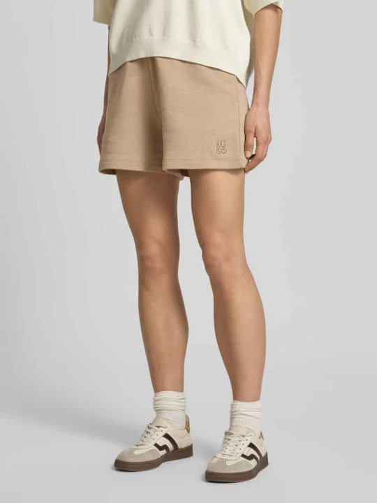 Zdjęcie produktu Szorty o kroju relaxed fit z czystej bawełny model 'NINOSTA-2' Hugo Beżowy