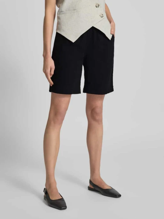 Zdjęcie produktu Szorty o kroju relaxed fit z elastycznym pasem model ‘Cissie’ Soyaconcept Czarny