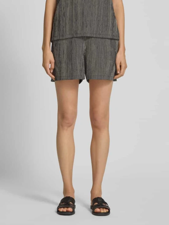 Zdjęcie produktu Szorty o kroju relaxed fit z fakturowanym wzorem Tom Tailor Beżowy