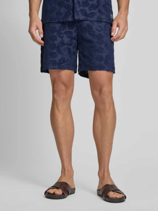 Zdjęcie produktu Szorty o kroju relaxed fit z froty z kieszenią z tyłu Scotch & Soda Granatowy