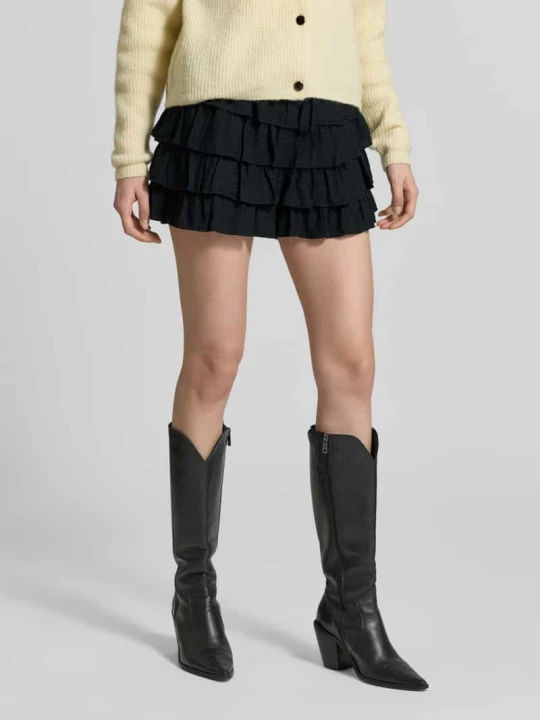 Zdjęcie produktu Szorty o kroju relaxed fit z mieszanki wiskozy model 'ZOEY' Vero Moda Czarny