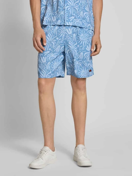 Zdjęcie produktu Szorty o kroju relaxed fit z naszywką z logo model ‘SCORCHANO’ Ellesse Jasnoniebieski