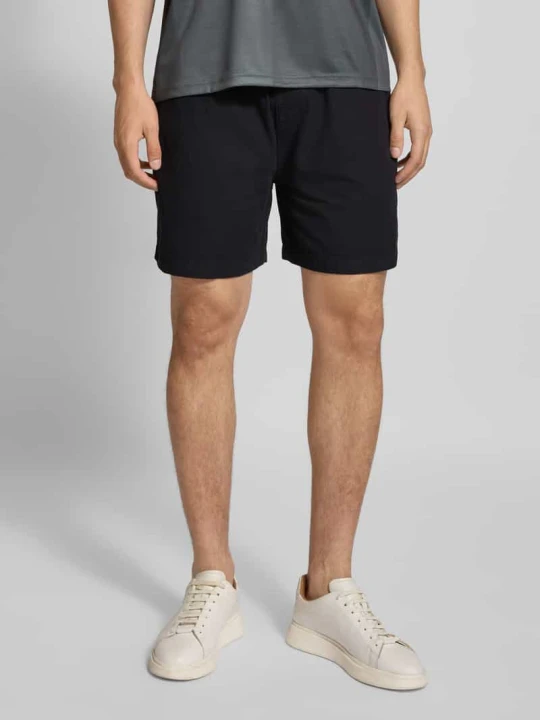 Zdjęcie produktu Szorty o kroju relaxed fit z paskiem model ‘Choi’ Woodbird Czarny