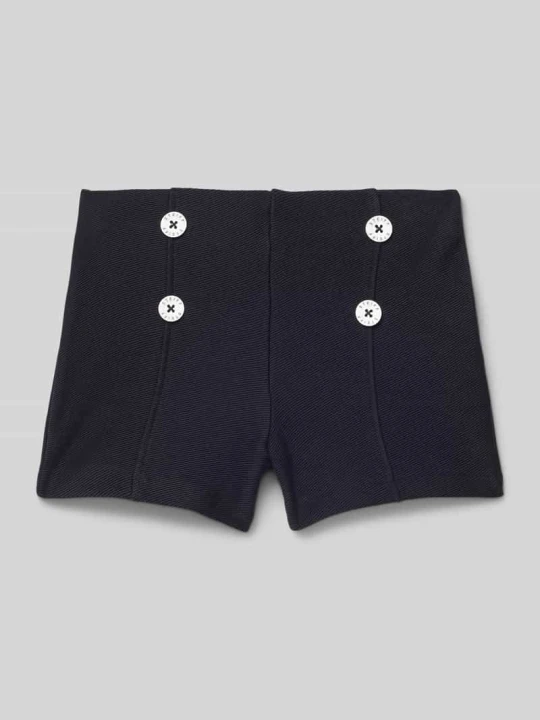 Zdjęcie produktu Szorty o kroju skinny fit z przeszytym kantem Steiff Granatowy