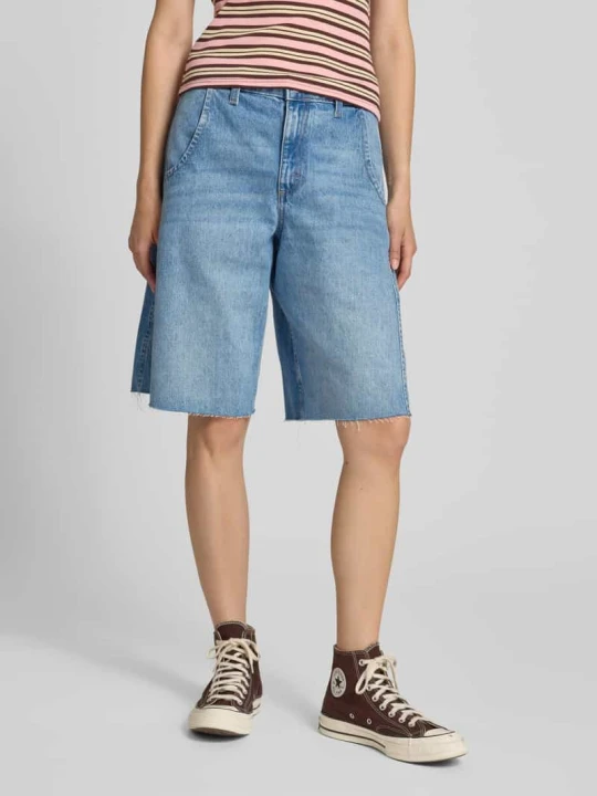 Zdjęcie produktu Szorty o kroju straight fit w stylu denim Model 'Joa' Topshop Jeansowy niebieski