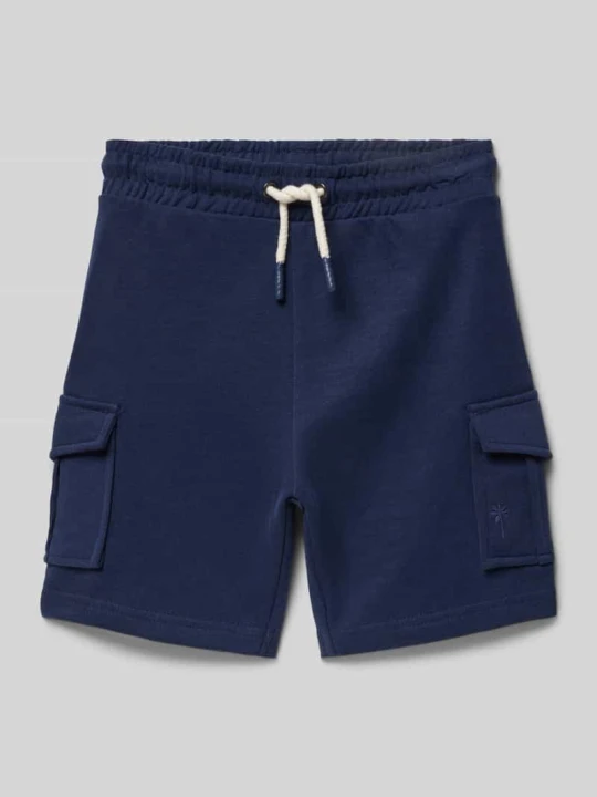 Zdjęcie produktu Szorty o kroju straight fit z kieszeniami cargo BLUE SEVEN Granatowy