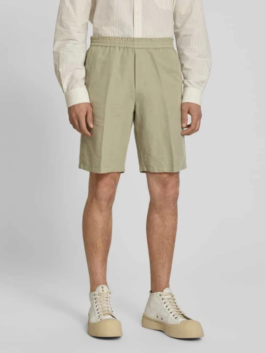 Zdjęcie produktu Szorty o kroju straight fit z mieszanki lnu Filippa K Beżowy