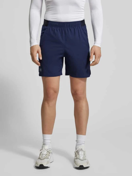 Zdjęcie produktu Szorty o kroju straight fit z Nadruk z logo Model 'Vanish' Under Armour Granatowy