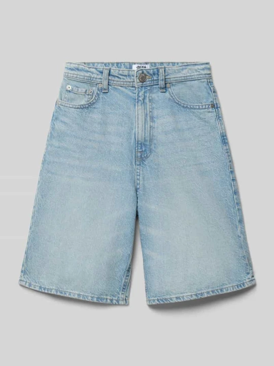 Zdjęcie produktu Szorty o kroju straight fit z naszywką z logo model 'Iron' Jack&Jones Jasnoniebieski