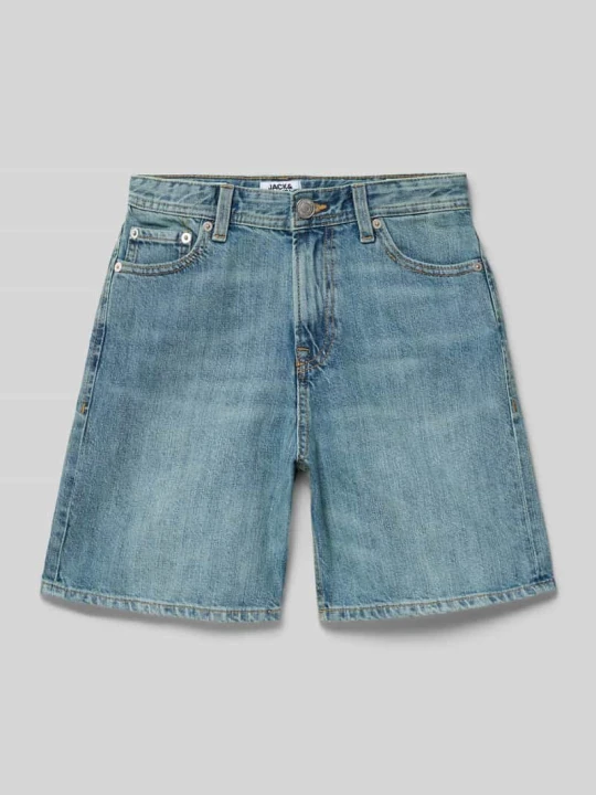 Zdjęcie produktu Szorty o kroju straight fit z naszywką z logo model 'Tony' Jack&Jones Jasnoniebieski