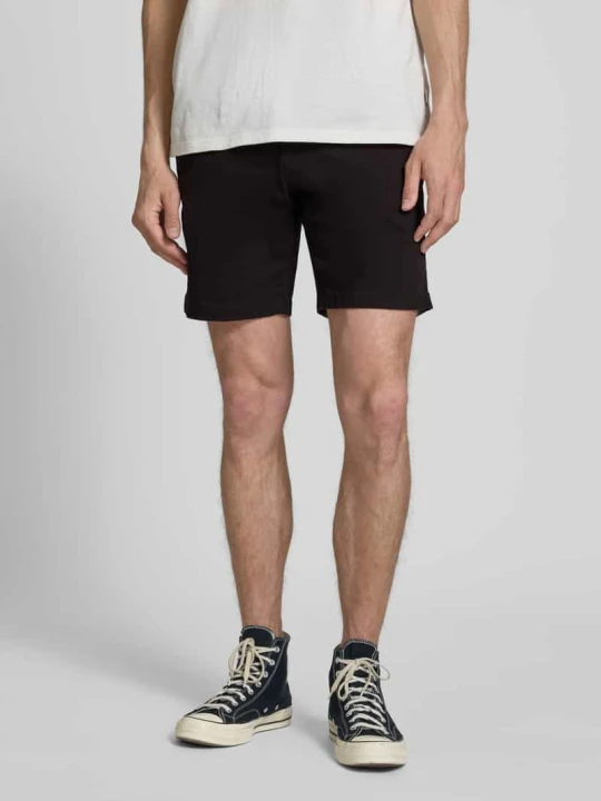 Zdjęcie produktu Szorty o kroju straight fit z odpinanym paskiem model 'Adam' Jack&Jones Czarny