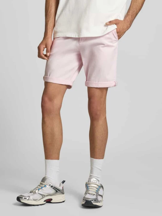 Zdjęcie produktu Szorty o kroju straight fit z wpuszczanymi kieszeniami model 'Bowie' Jack&Jones Jasnoróżowy