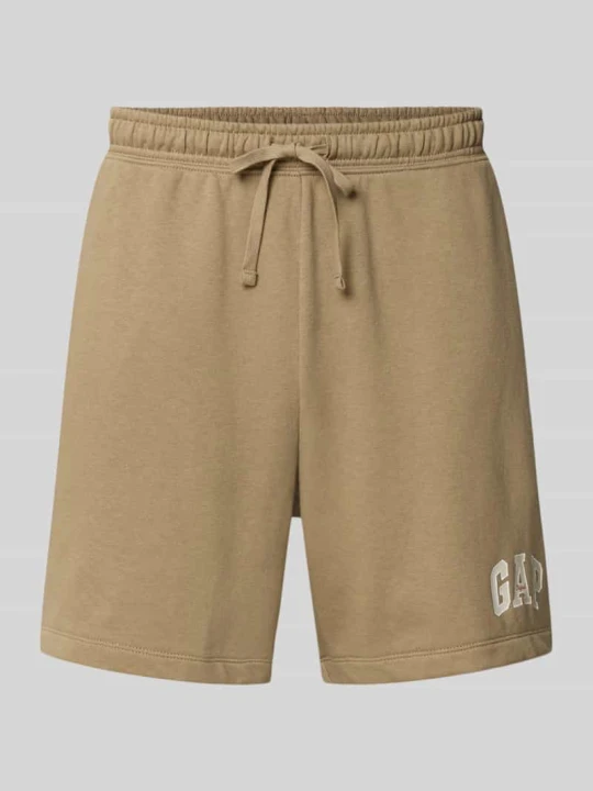 Zdjęcie produktu Szorty o kroju straight fit z wyhaftowanym logo model 'Arch' GAP