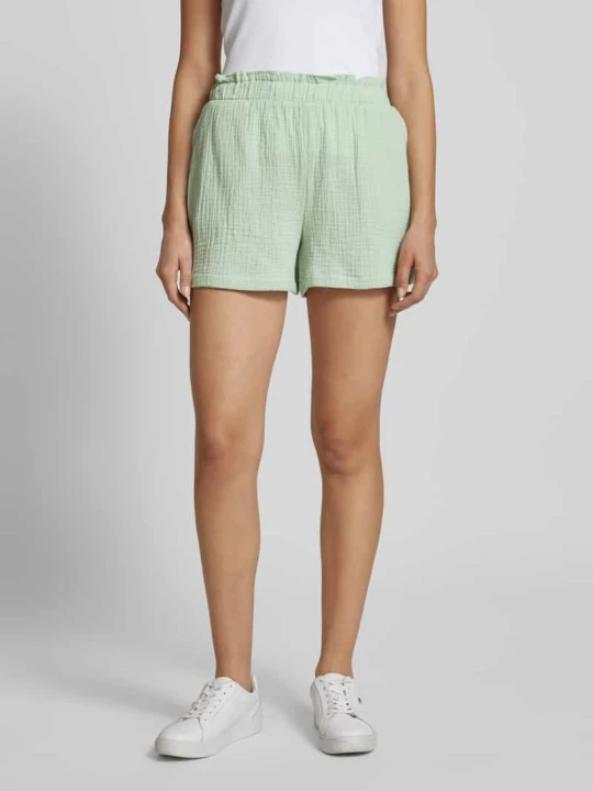 Zdjęcie produktu Szorty o luźnym kroju z bawełny model ‘NATALI’ Vero Moda Trzcinowy