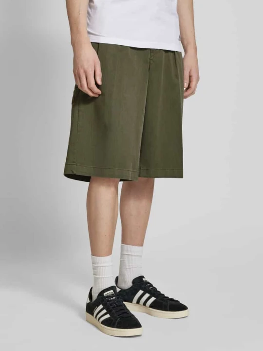 Zdjęcie produktu Szorty o luźnym kroju z zakładkami w pasie model ‘UNIONVILLE’ Dickies Oliwkowy