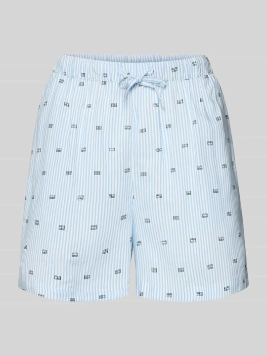 Zdjęcie produktu szorty od piżamy comfort fit z czystej wiskozy Tommy Hilfiger Jasnoniebieski