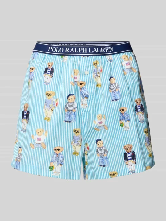 Zdjęcie produktu Szorty od piżamy o kroju comfort fit z czystej bawełny Polo Ralph Lauren Morski