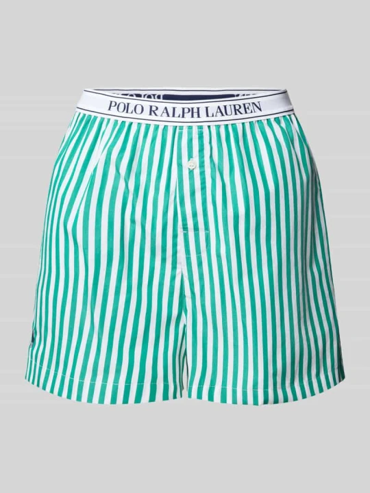 Zdjęcie produktu Szorty od piżamy o kroju relaxed fit z elastycznym pasem z logo Polo Ralph Lauren Zielony