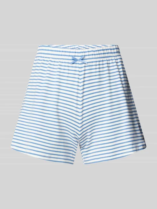 Zdjęcie produktu Szorty od piżamy o kroju relaxed fit z ozdobną kokardą model ‘Kimmy’ CCDK Copenhagen Złamany biały