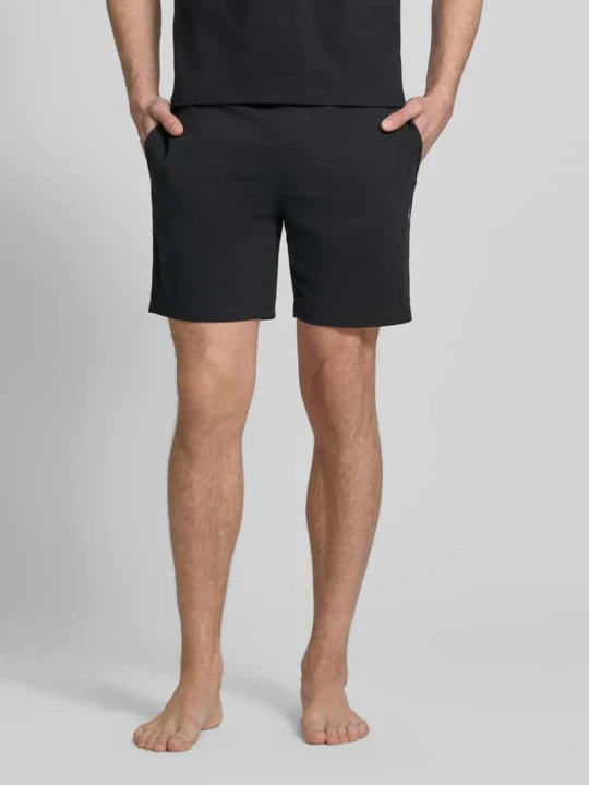 Zdjęcie produktu Szorty piżamowe z czystej bawełny o kroju slim fit model 'SHORT-SLEEP-BOTTOM' Polo Ralph Lauren Czarny