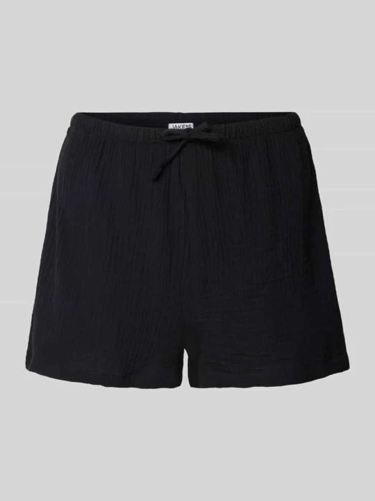 Zdjęcie produktu Szorty od piżamy o kroju straight fit z fakturowanym wzorem Jake*s Czarny