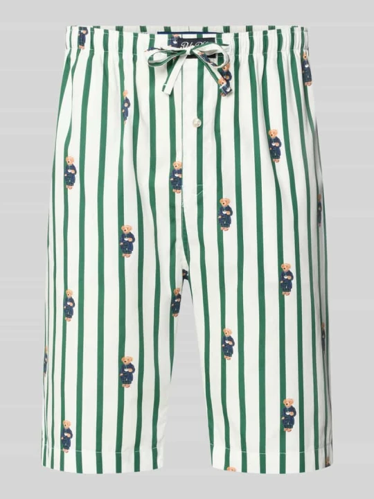 Zdjęcie produktu Szorty od piżamy w kroju regular fit z czystej bawełny Polo Ralph Lauren Zielony