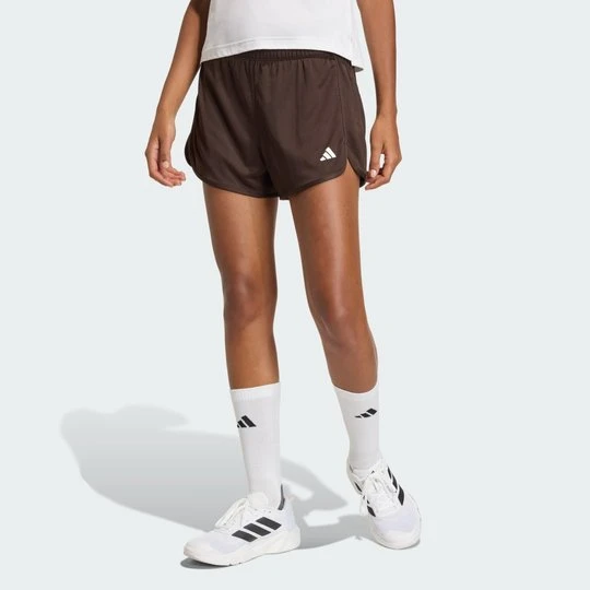 Zdjęcie produktu Szorty Pacer Essentials Knit High-Rise Adidas brązowy