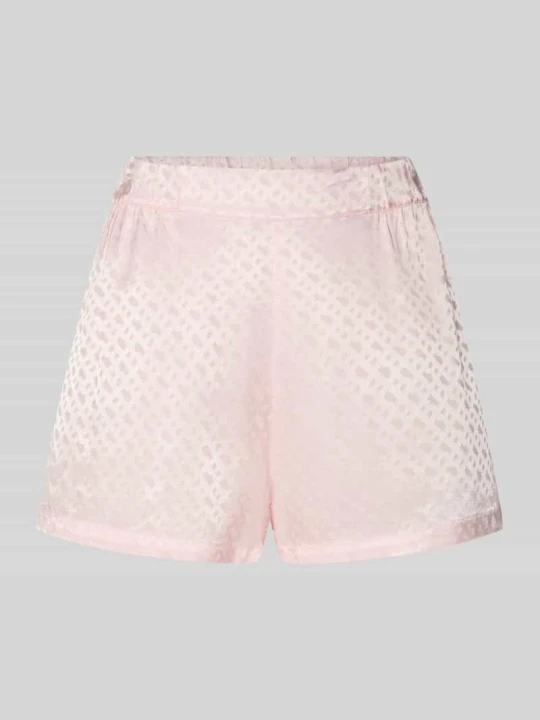 Zdjęcie produktu Szorty piżamowe w kroju regular fit z czystej wiskozy model 'B MONOGRAM SHORTS' Boss Różowy
