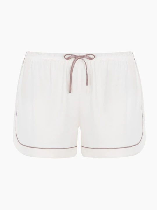 Zdjęcie produktu Szorty piżamowe z ekologicznego włókna tencel wiązane w pasie i luźnym kroju Hannah POUPEE
