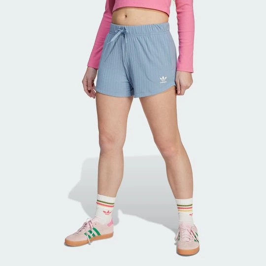 Zdjęcie produktu Szorty Ribbed Kids Adidas Tactile Blue