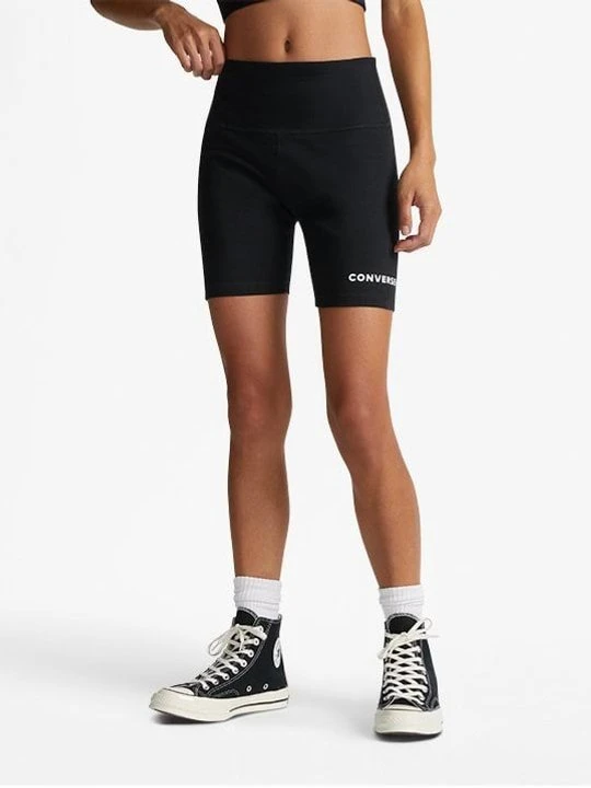 Zdjęcie produktu Szorty rowerowe damskie Wordmark Converse Czarny