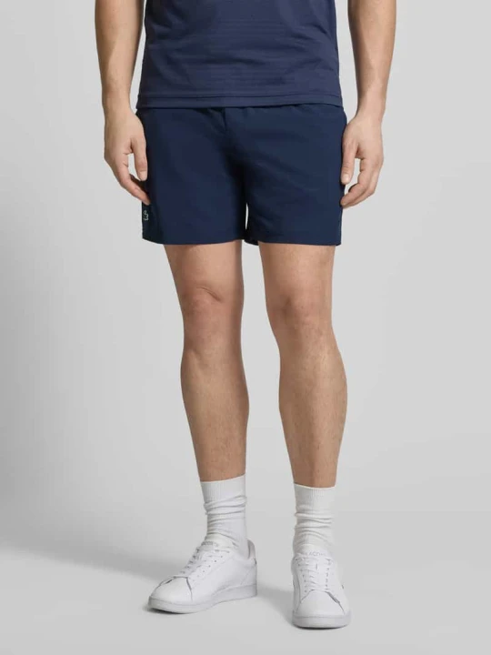 Zdjęcie produktu Szorty Sport o kroju loose fit z pasem z siateczki Lacoste Ciemnoniebieski