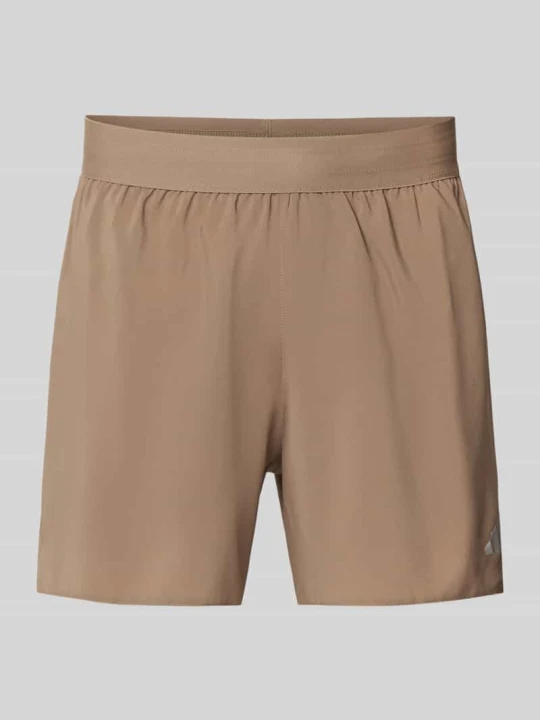 Zdjęcie produktu Szorty sportowe o kroju regular fit z nadruk z logo model 'Run Ess Shor M' Adidas Khaki