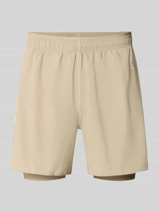Zdjęcie produktu Szorty sportowe o kroju regular fit z nadrukiem z logo model 'ADI365 / 2i1 M' Adidas Beżowy